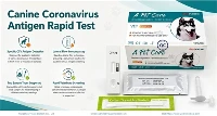 Canine Coronavirus Antigen Rapid Test